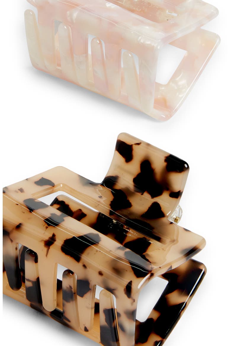 2-Pack Breezy Hair Clips, Alternate, color, LIGHT TORT/ PIXIE