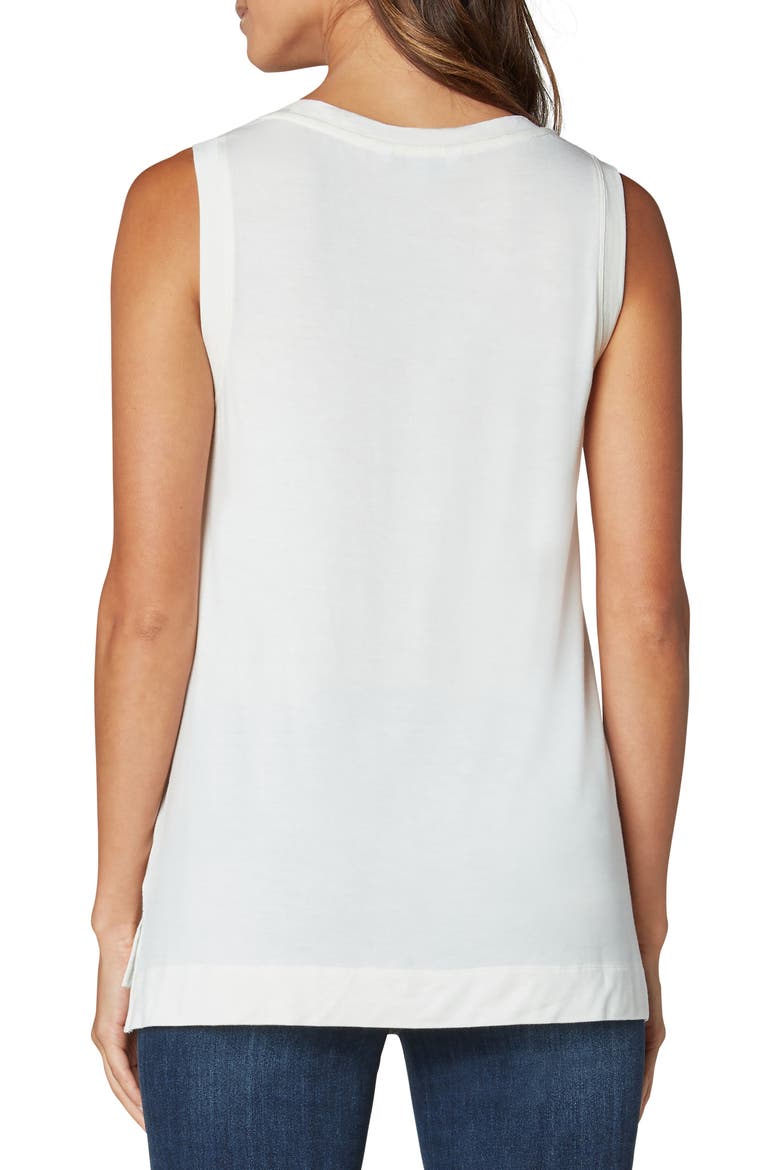 V-Neck Tank, Alternate, color, VANILLA