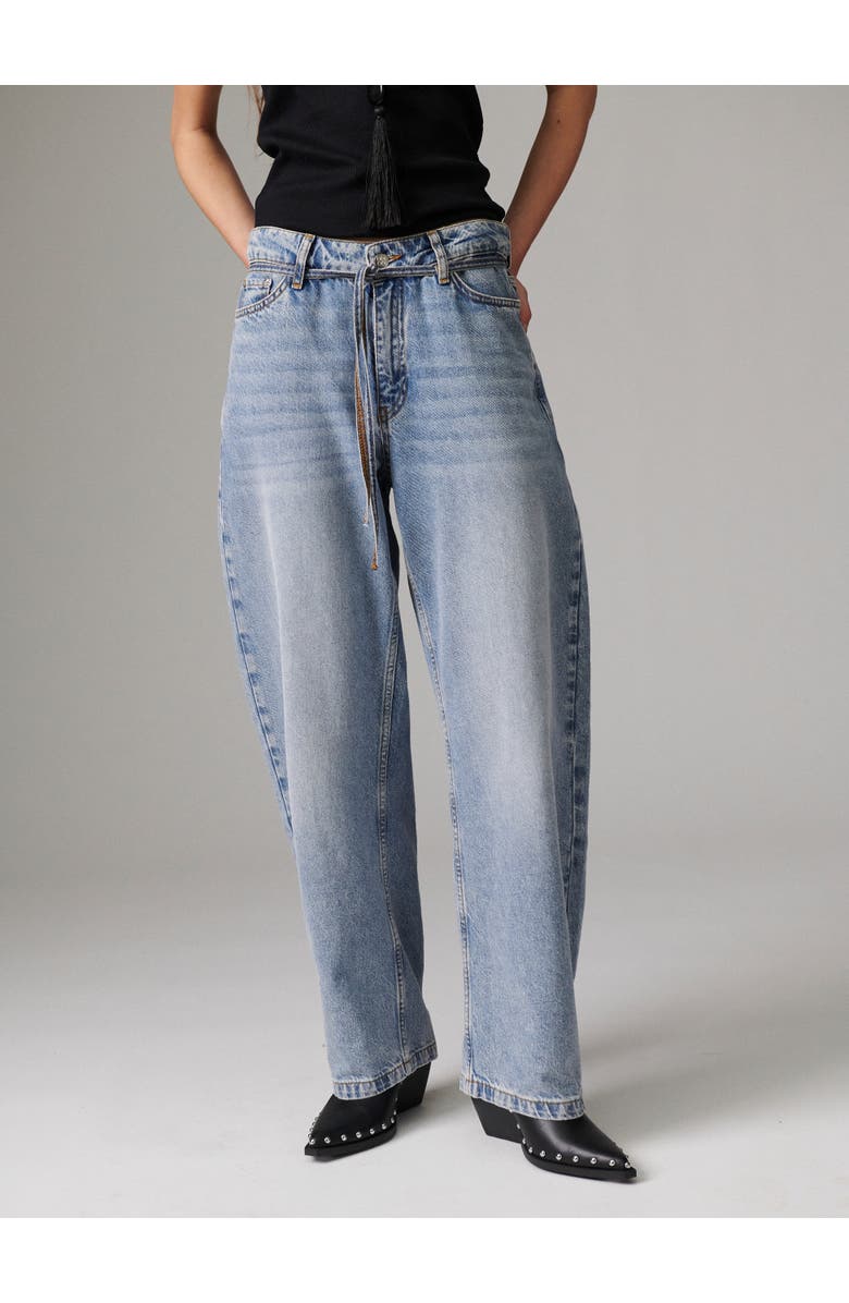 Day Blaire Barrel Leg Jeans, Main, color, Light Blue