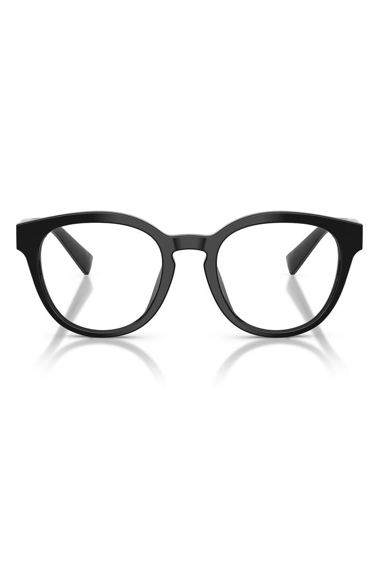Dolce&Gabbana 50mm Phantos Optical Glasses, Main, color, Black