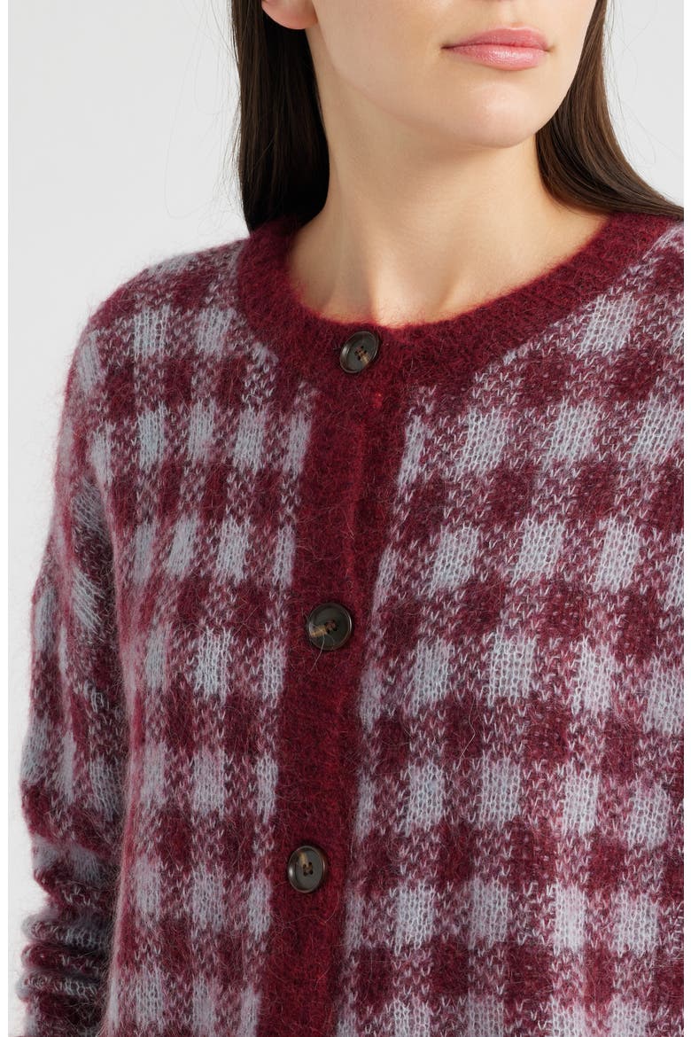 Aomori Cardigan, Alternate, color, BORDEAUX