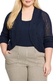 NIC+ZOE Linen Blend Bolero Cardigan