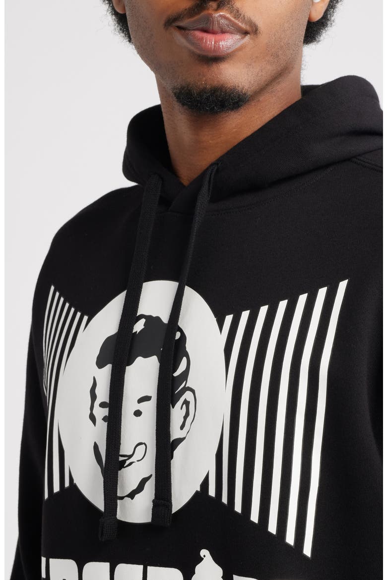 Coneman Cotton Graphic Hoodie, Alternate, color, BLACK