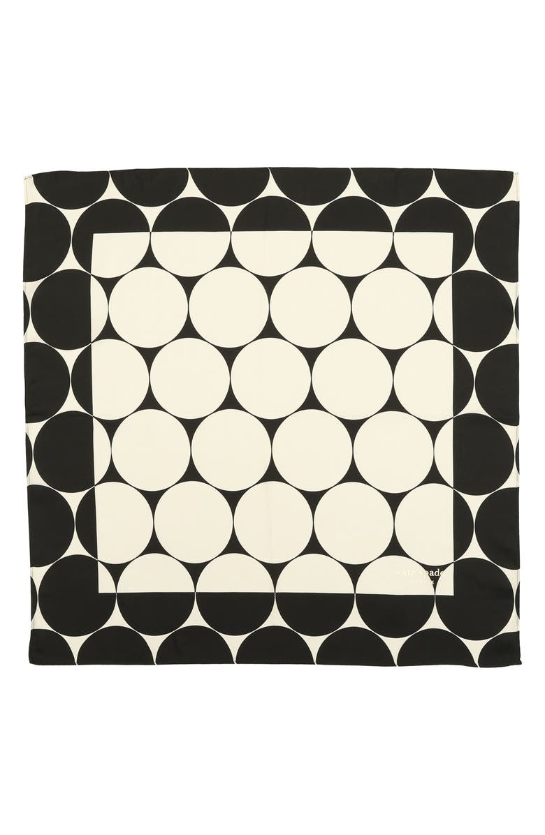 Kate Spade New York seasonless dot silk bandana, Alternate, color, 