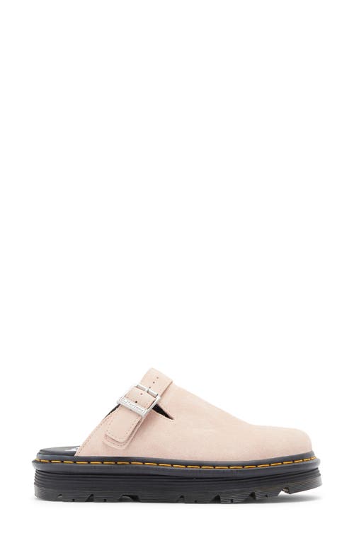 Shop Dr. Martens' Dr. Martens Zebzag Water Resistant Slingback Clog In Pale Pink Suede