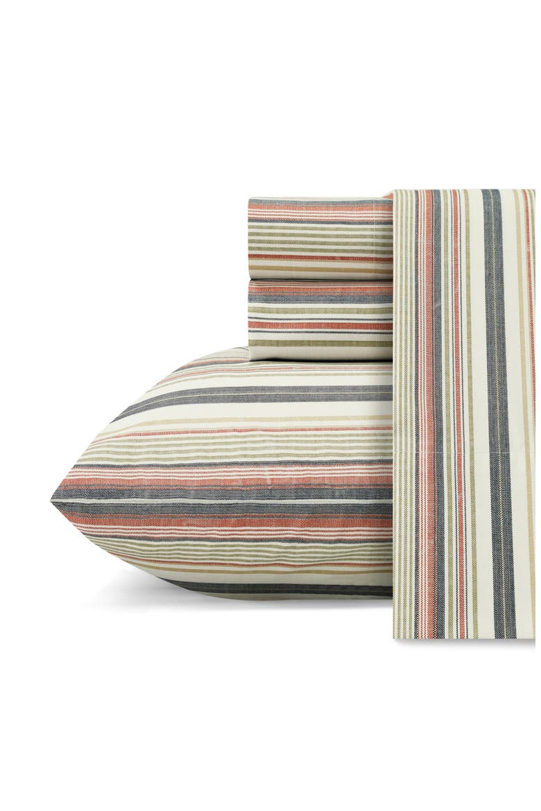 Bay Stripe Set of 2 Pillowcases, Main, color, INDIGO
