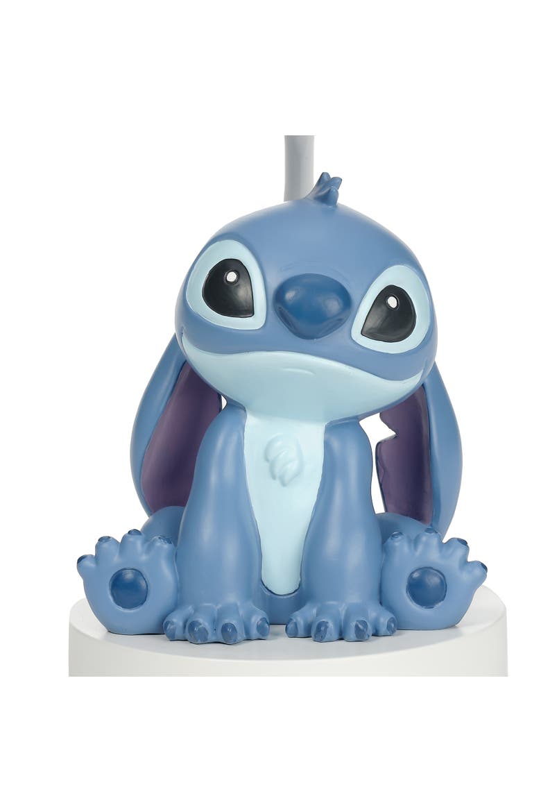Disney Stitch Hand-Painted 3D Sculpted Nursery Lamp and Shade, Alternate, color, Blue