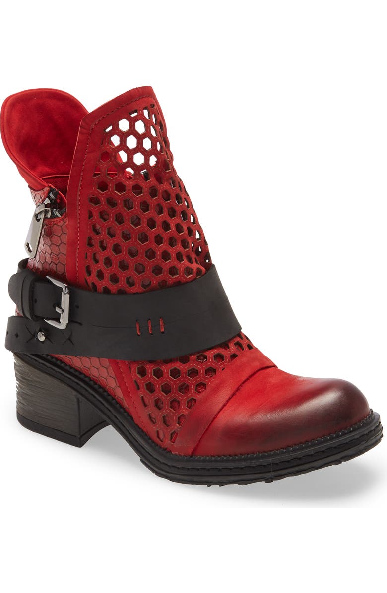 Sheridan Mia Sasha Bootie, Main, color, Red Leather