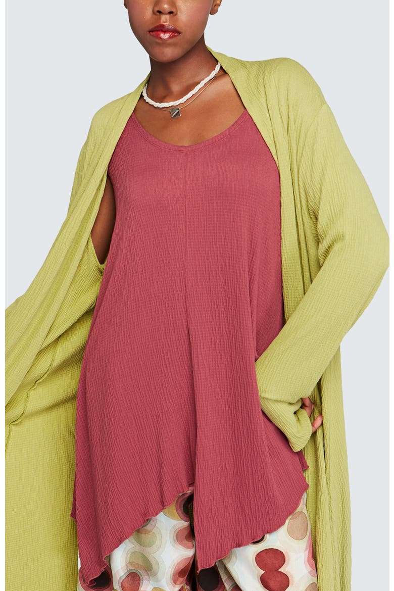 Thorne Wrinkled Viscose Jersey Top, Main, color, Dry Rose