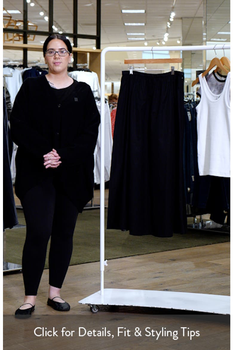 Cotton Poplin Maxi Skirt video