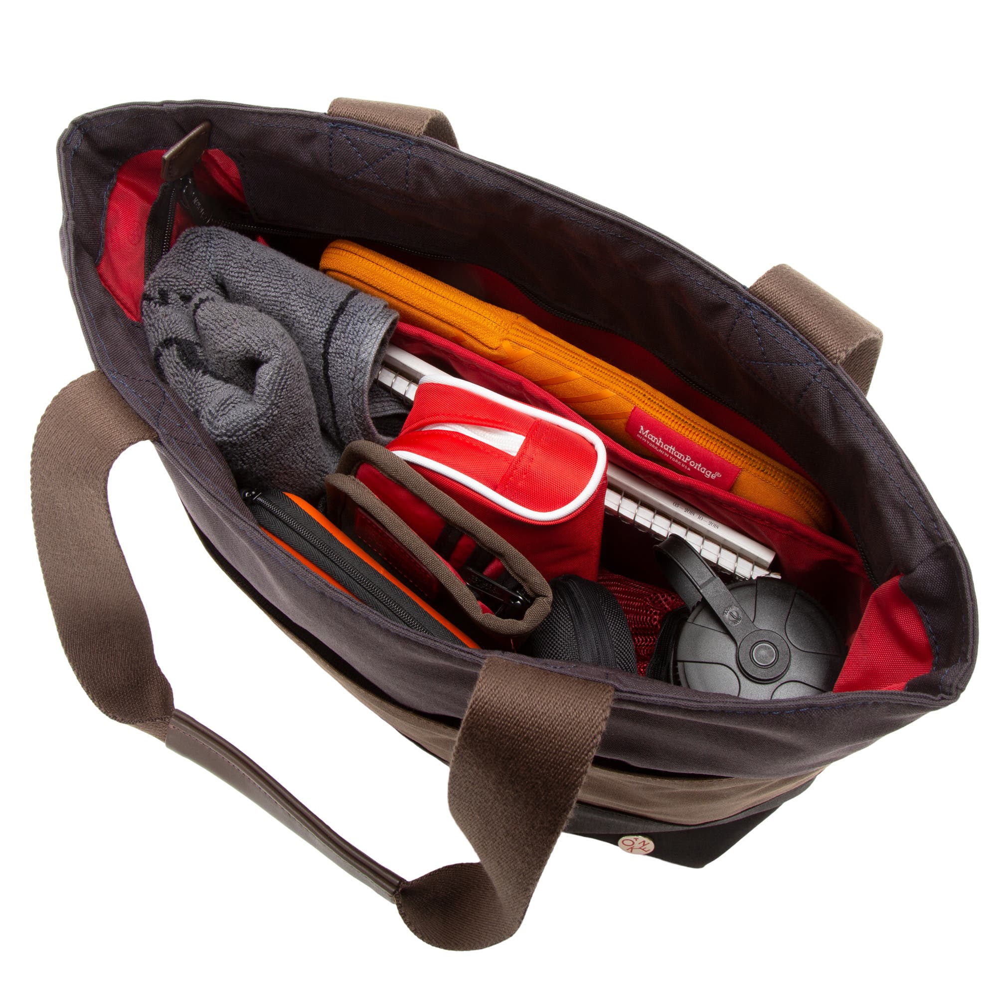 Token Waxed Nylon Junction Tote, Alternate, color, Multi Color