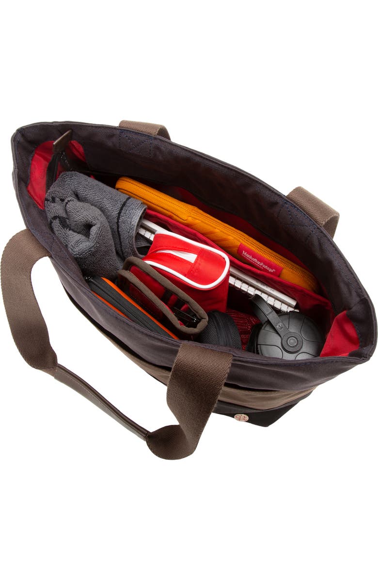 Token Waxed Nylon Junction Tote, Alternate, color, Multi Color