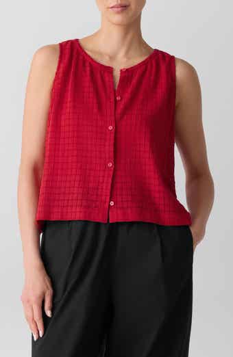 Jewel Neck Organic Cotton Vest