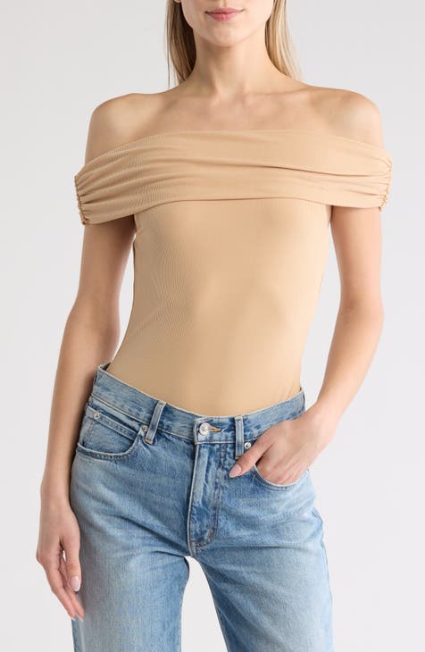 Joyette Rib Draped Bodysuit