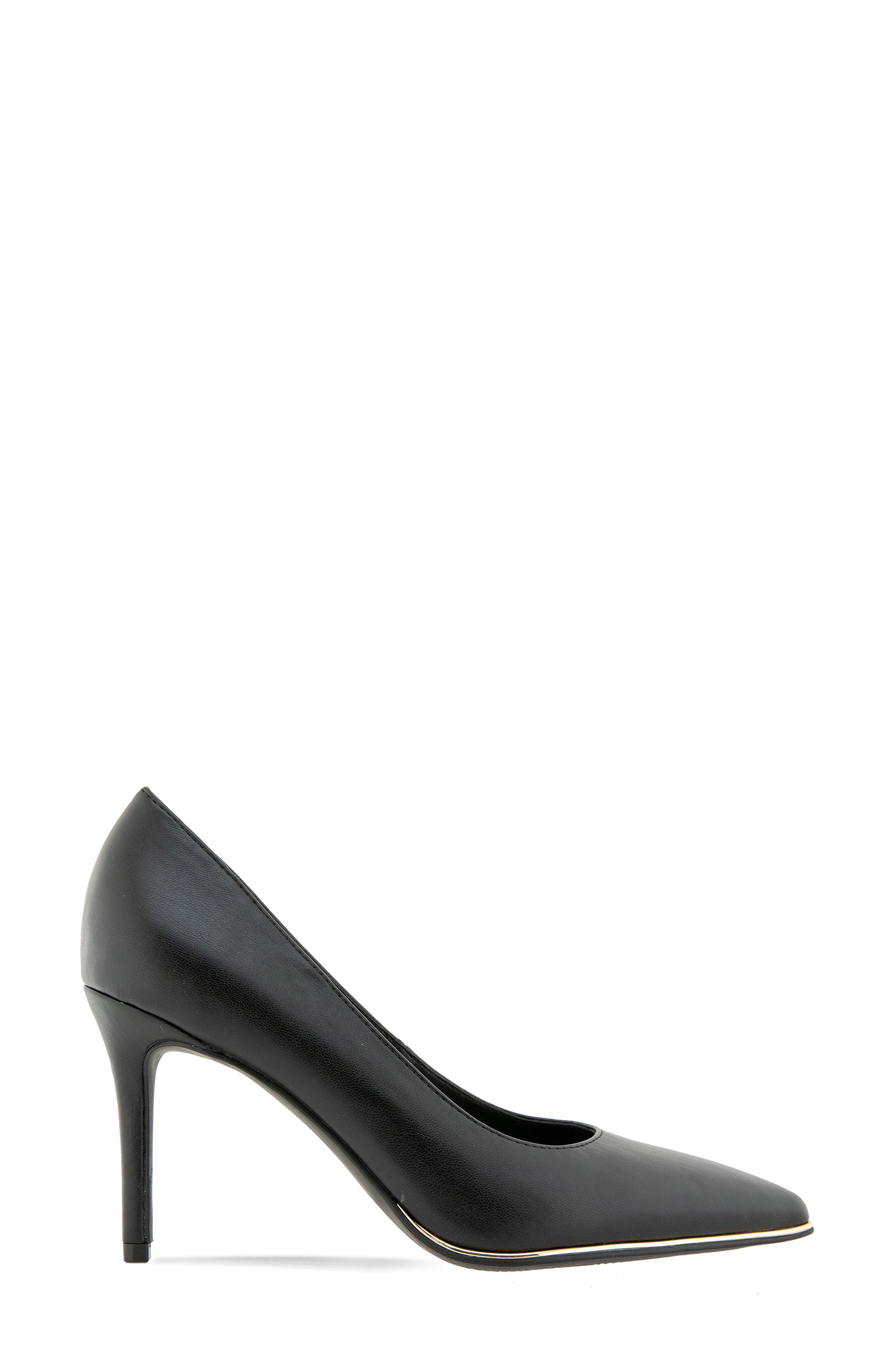 Bixxo Faux Leather Pump, Alternate, color, BLACK PU