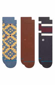 Stance Ceramic 3-Pack Assorted Crew Socks