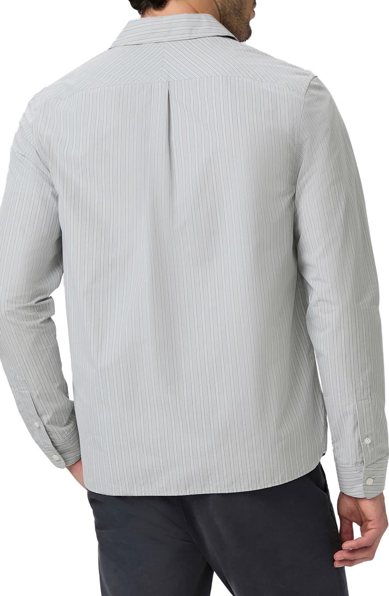 PAIGE Radovan Stripe Button-Up Shirt, Alternate, color, Moon Shadow Stripe