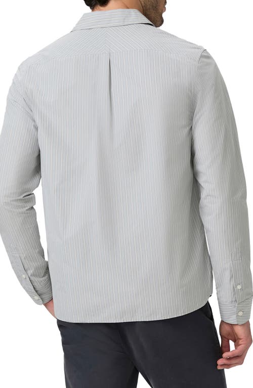 Paige Radovan Stripe Button-up Shirt In Moon Shadow Stripe