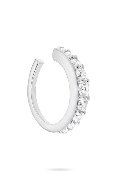 Single Graduated Diamond Ear Cuff