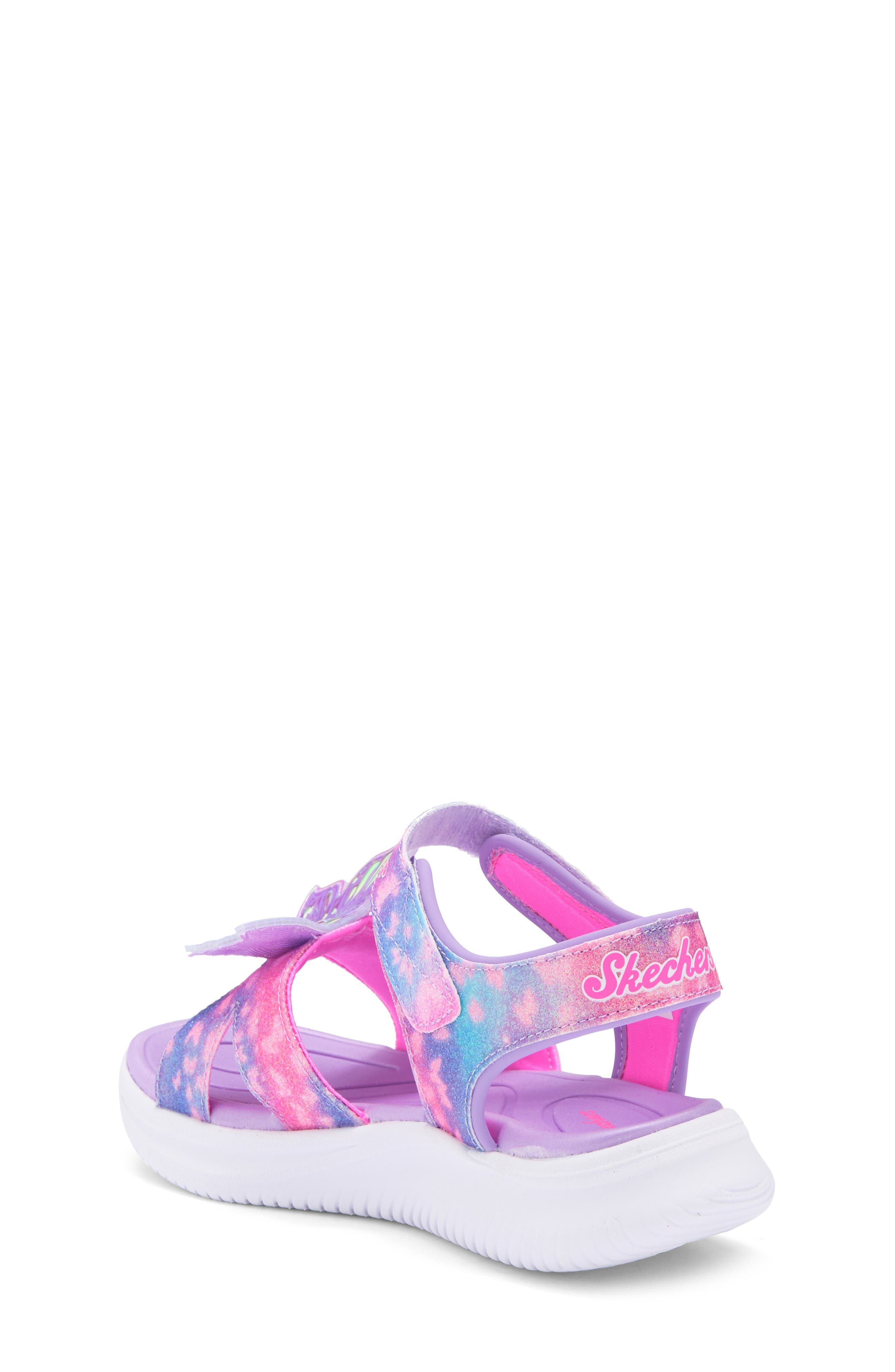 SKECHERS Kids' Jumpsters Sandal, Alternate, color, Lavender/ Multi