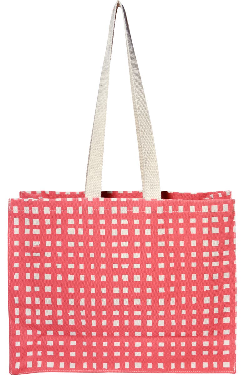 Dance Happy Micro Grid Mini Shopper Tote Bag, Main, color,