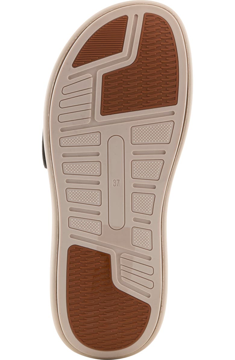 Flexus by Spring Step Brewer Slide Sandal, Alternate, color, Black Metallic