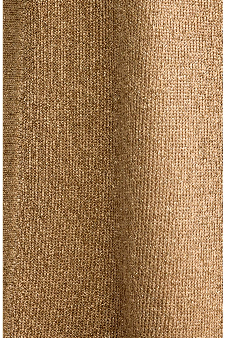 Malibu Metallic Cardigan, Alternate, color, LIGHT GOLD