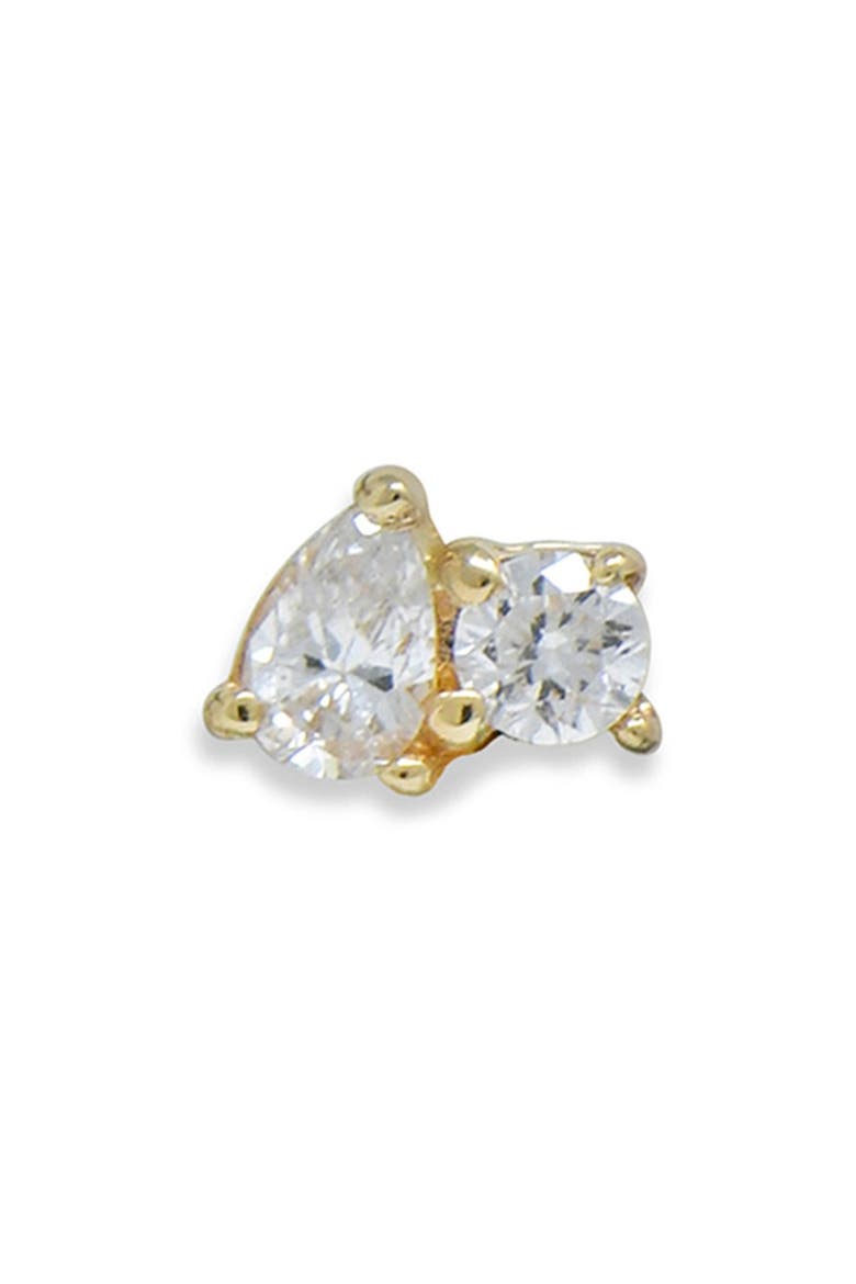 Cléo Jumelle Lab Grown Diamond Stud Earring, Main, color, 14K YELLOW GOLD/ DIAMOND