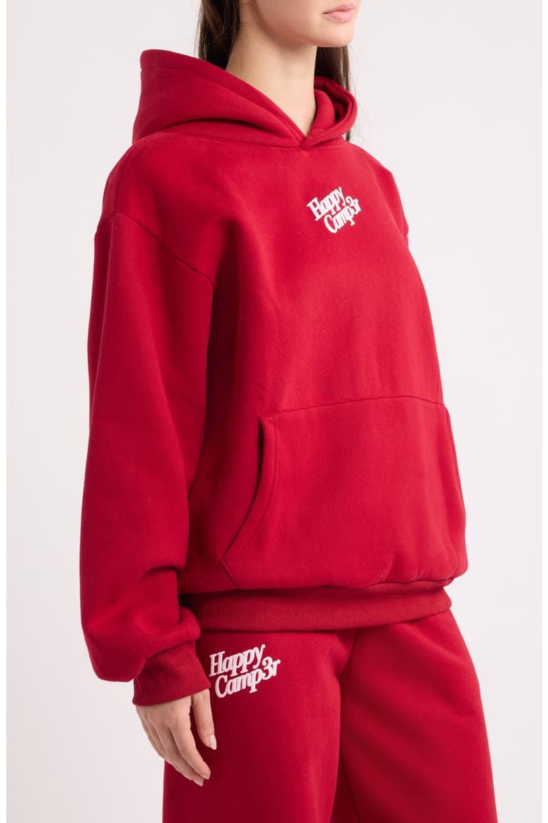 Puff Series Logo Hoodie, Alternate, color, DEEP RED