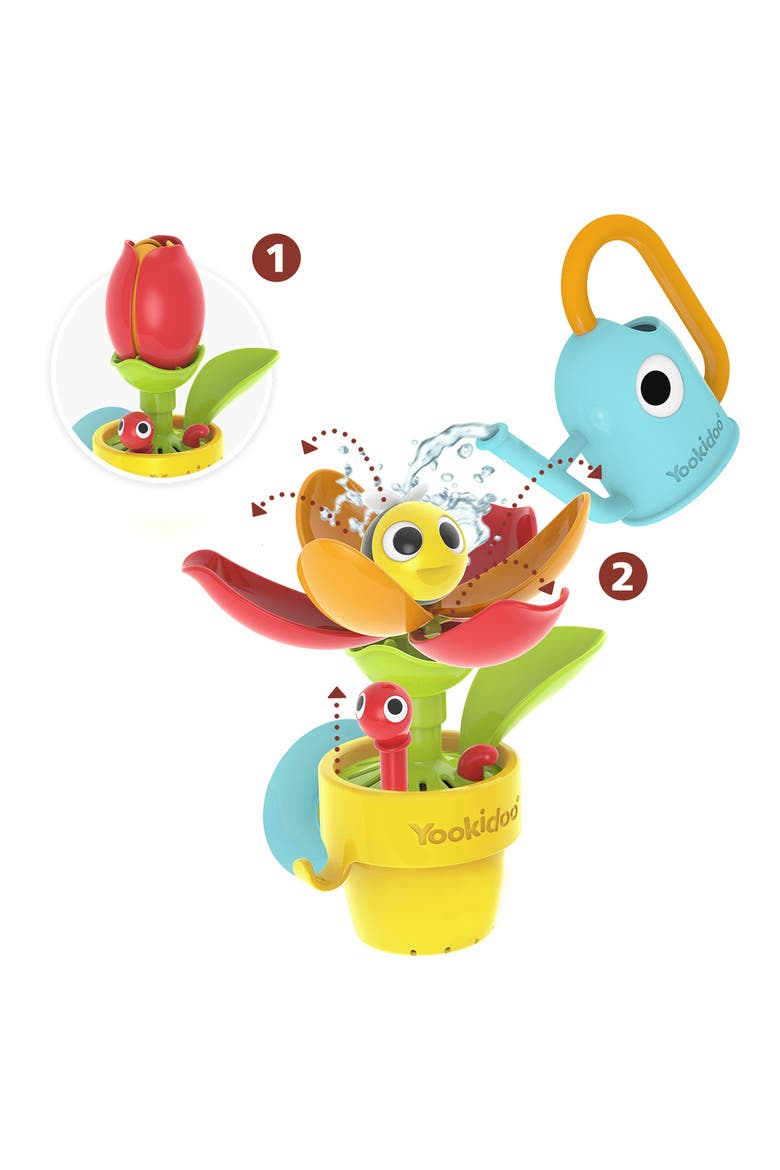 Peek-A-Bee Tub Flower Bath Toy, Alternate, color, MULTI