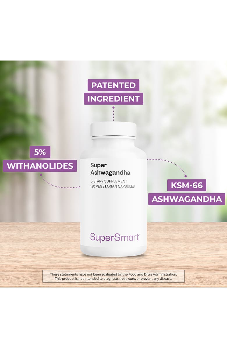 SuperSmart Super Ashwagandha 600mg, Alternate, color, NO COLOR