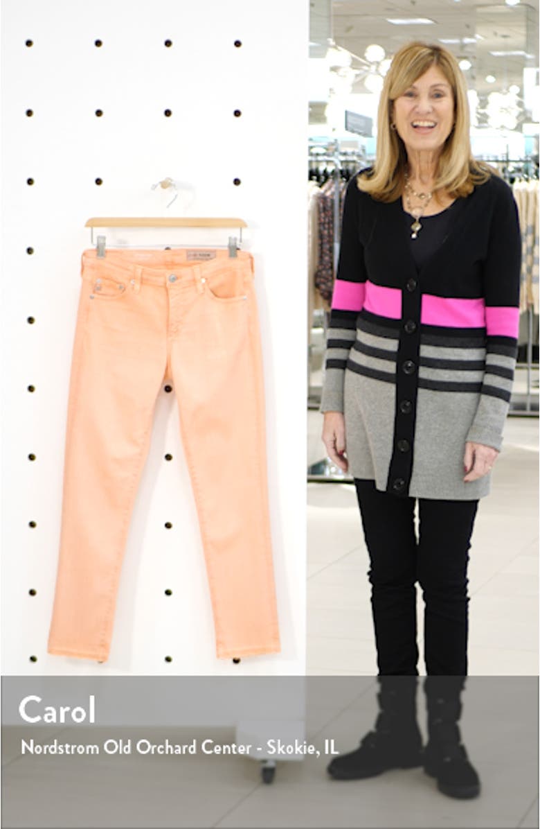 The Prima Mid Rise Crop Raw Release Hem Cigarette Jeans, sales video thumbnail