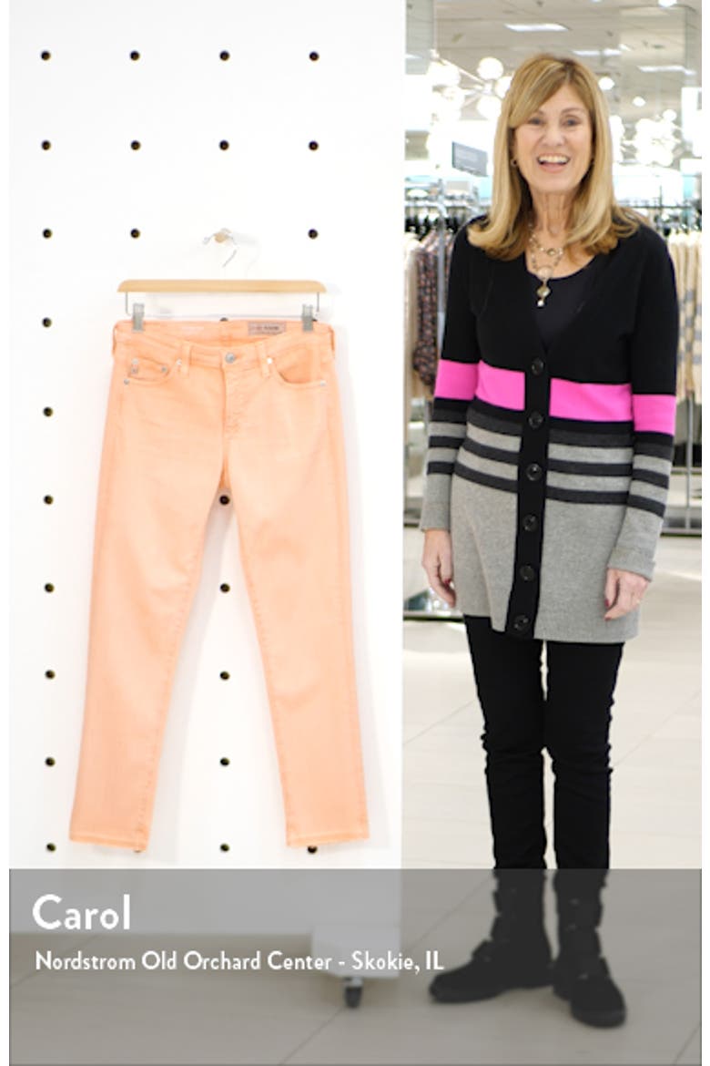 The Prima Mid Rise Crop Raw Release Hem Cigarette Jeans video