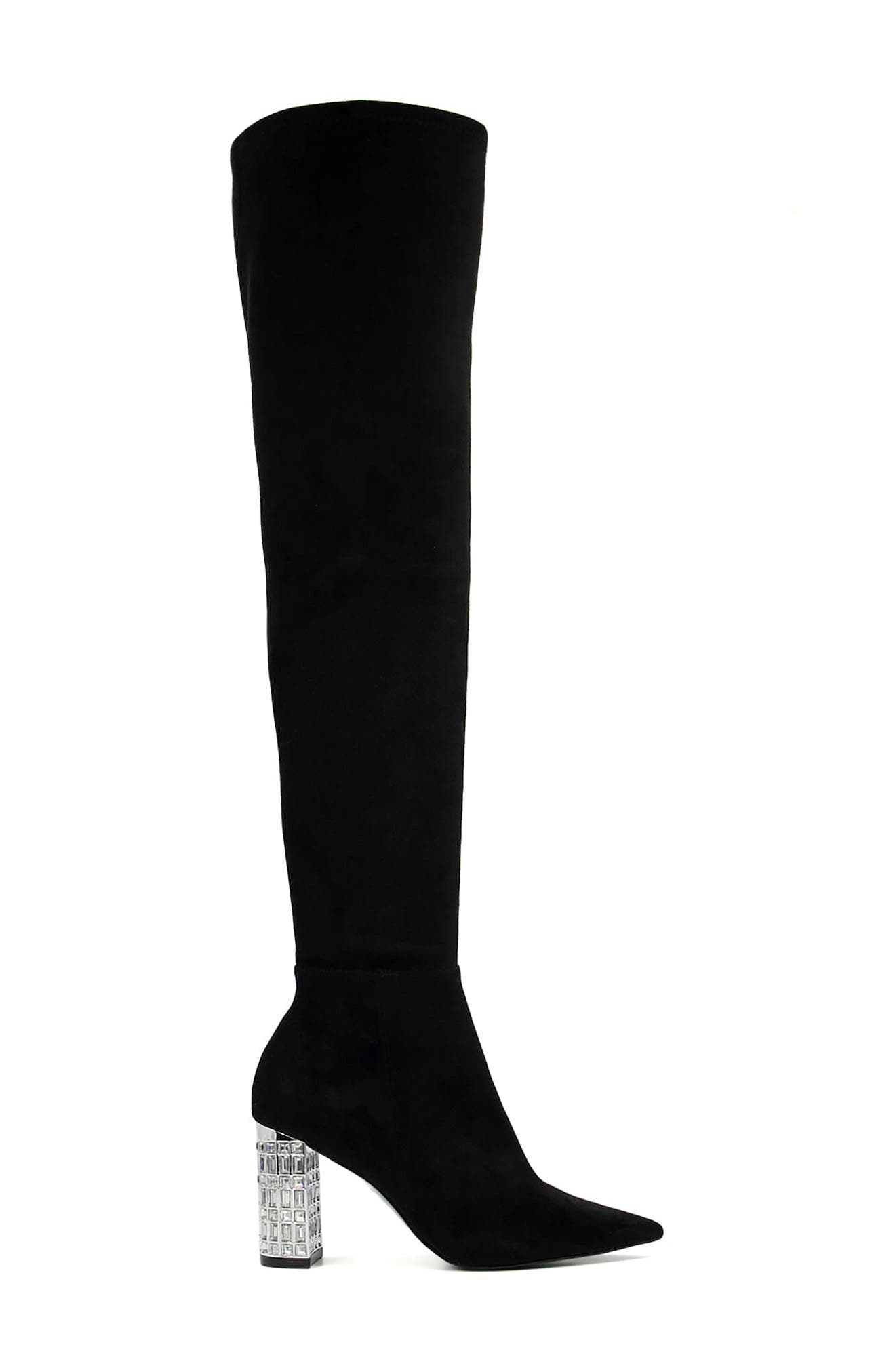 Dune London Superstar Over the Knee Boot, Alternate, color, Oxford