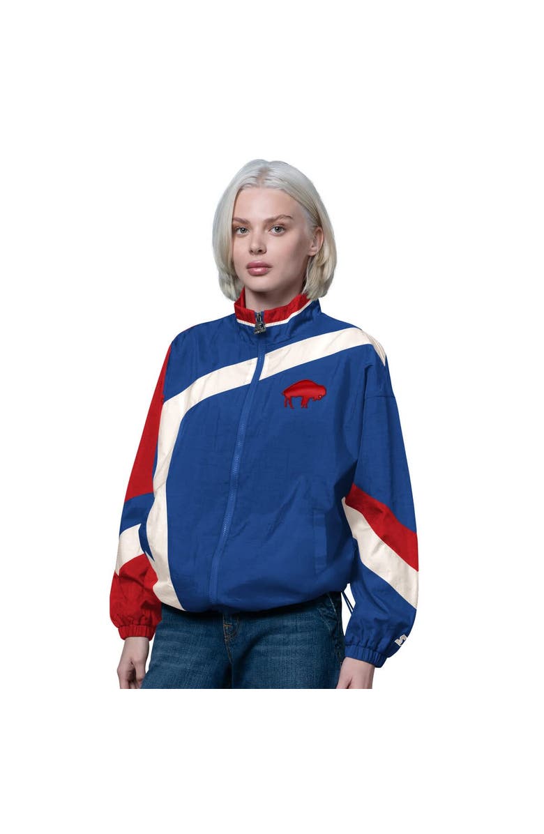 STARTER Women's Starter Royal/Red Buffalo Bills Vintage 1st Quarter Full-Zip Windbreaker, Main, color, Royal