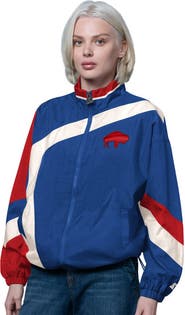 STARTER Women's Starter Royal/Red Buffalo Bills Vintage 1st Quarter Full-Zip Windbreaker