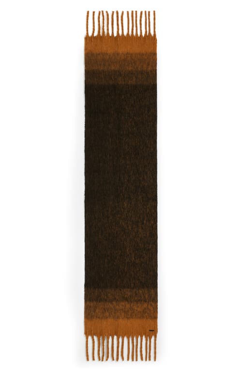 Allsaints Fuzzy Ombré Wool Blend Scarf In Multi