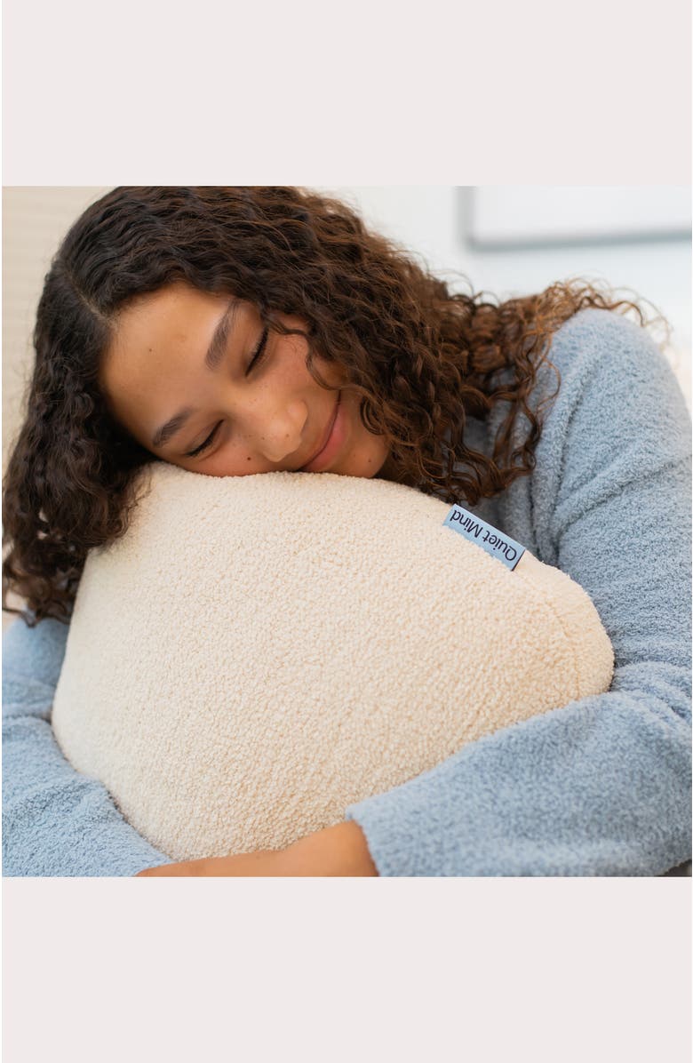 Quiet Mind The Original Weighted Pillow, Alternate, color, Cashew