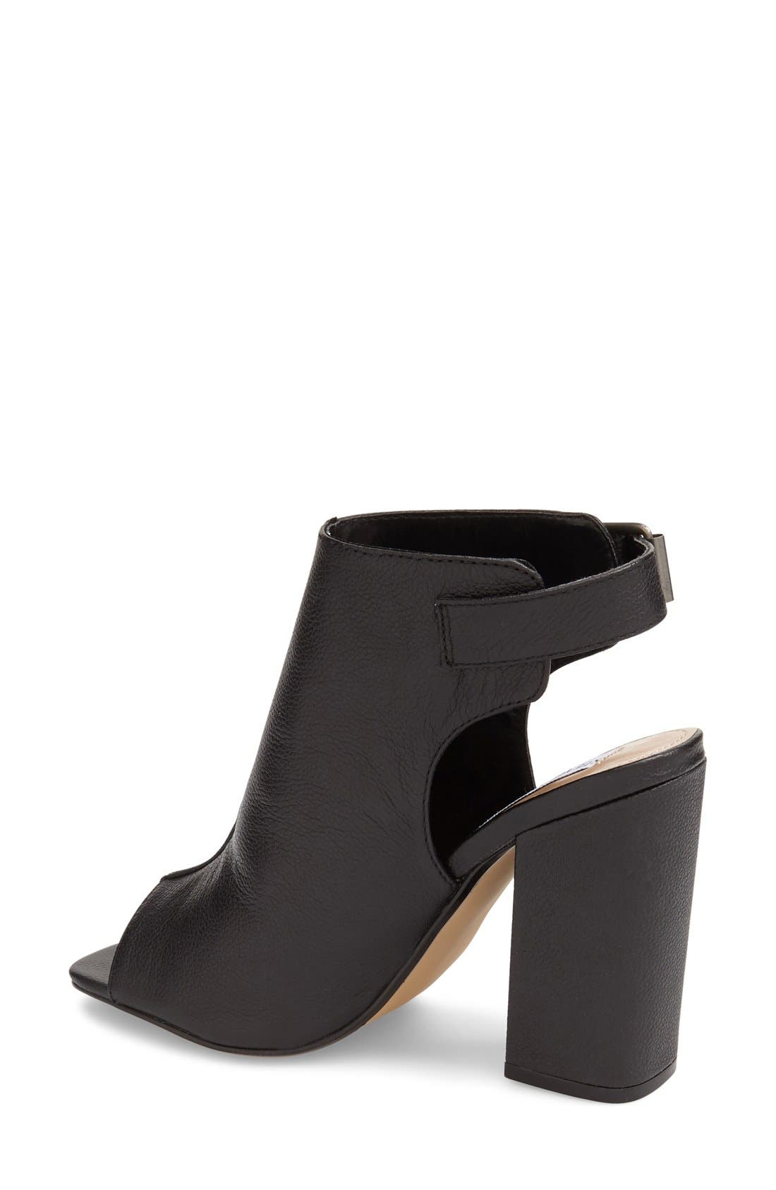 'Slinng' Sandal, Alternate, color, BLACK LEATHER