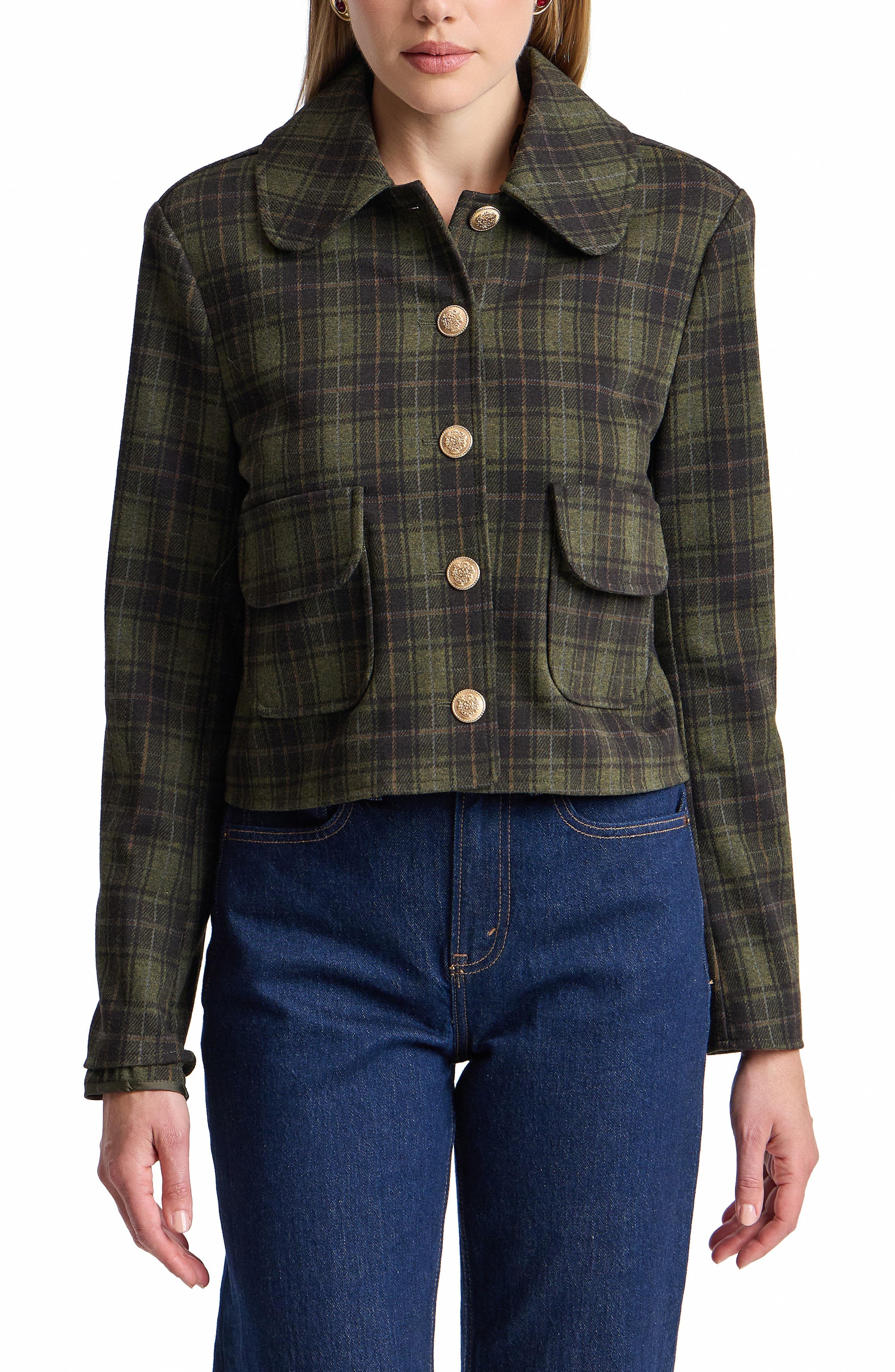 selected GREEN PLAID