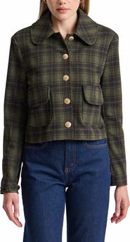 Bagatelle Plaid Cropped Jacket