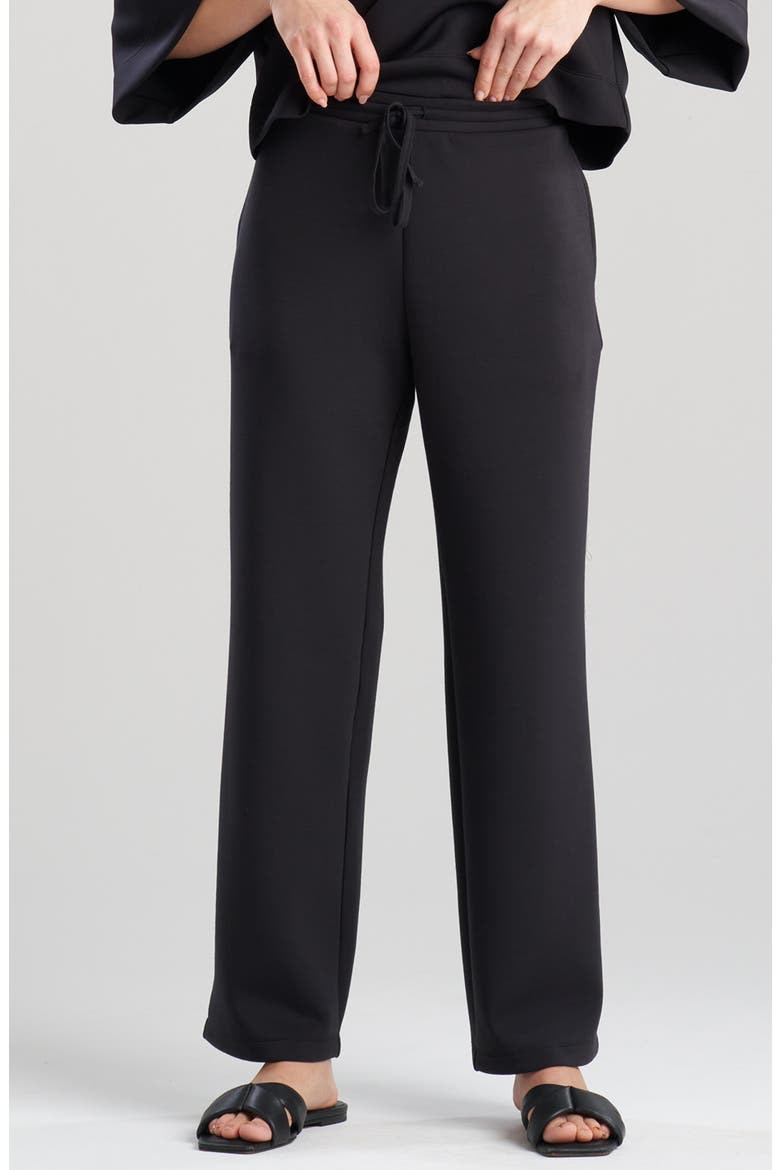Udon Scuba Knit Pajama Pants, Main, color, BLACK