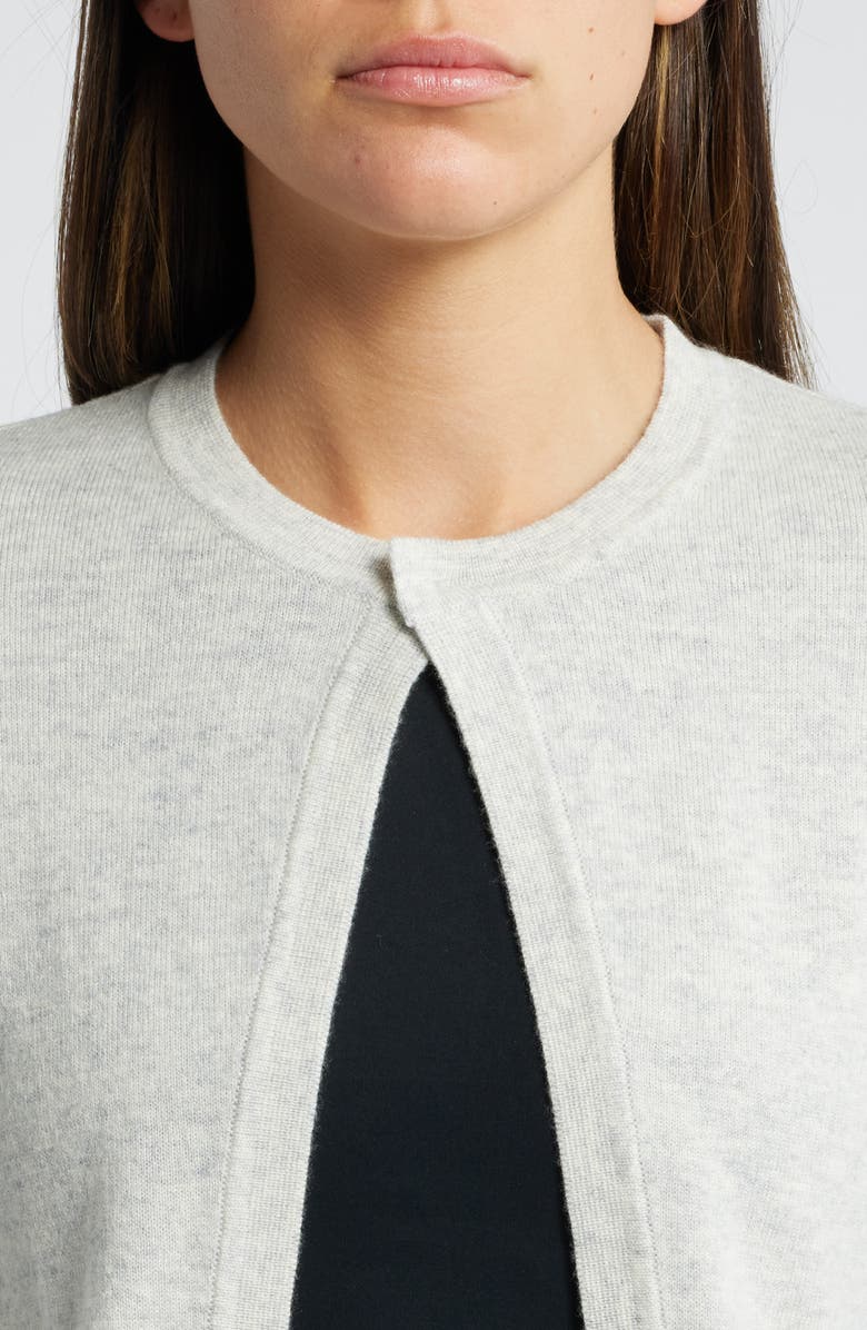 Faithfull the Brand Frederikke Wool & Cashmere Cardigan, Alternate, color, Grey Marle