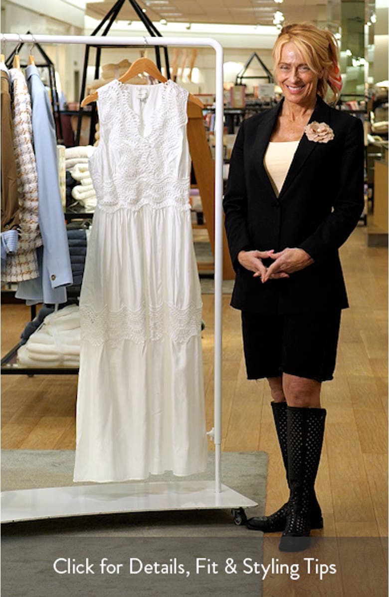 Lace Inset Maxi Dress, sales video thumbnail