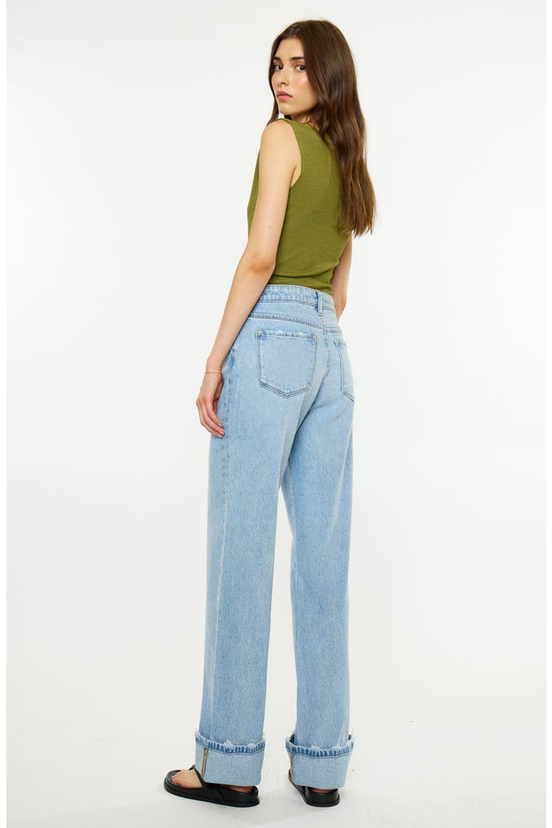 Crystal Essentials 90s Low Rise Straight Jeans, Alternate, color, Medium Wash