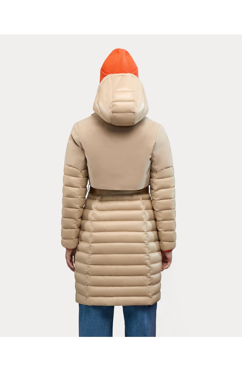 Alpenhaus Beaufort Mixed Media Insulated Trench Coat, Alternate, color, Soft Camel