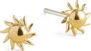 Madewell Demi-Fine Sun Stud Earrings