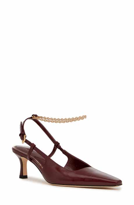 PAIGE Winnie Ankle Strap Pointed Toe Pump