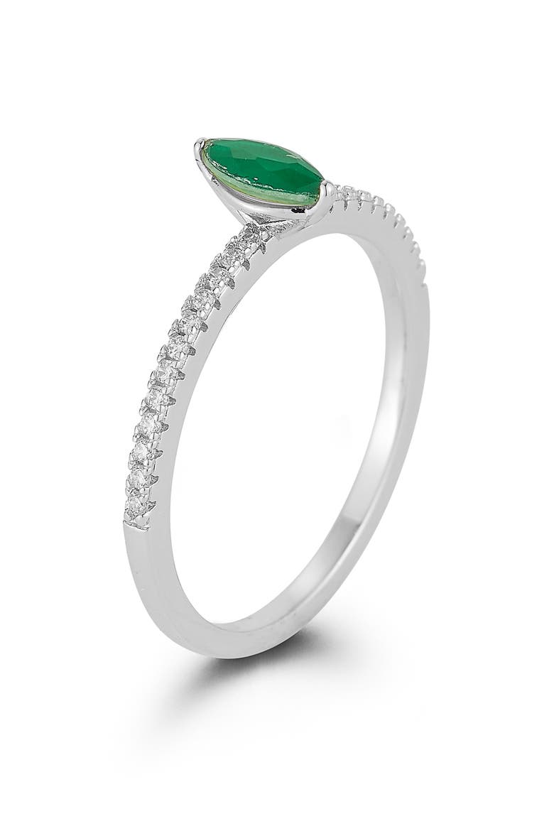 Marquise Stone Ring, Main, color, SILVER