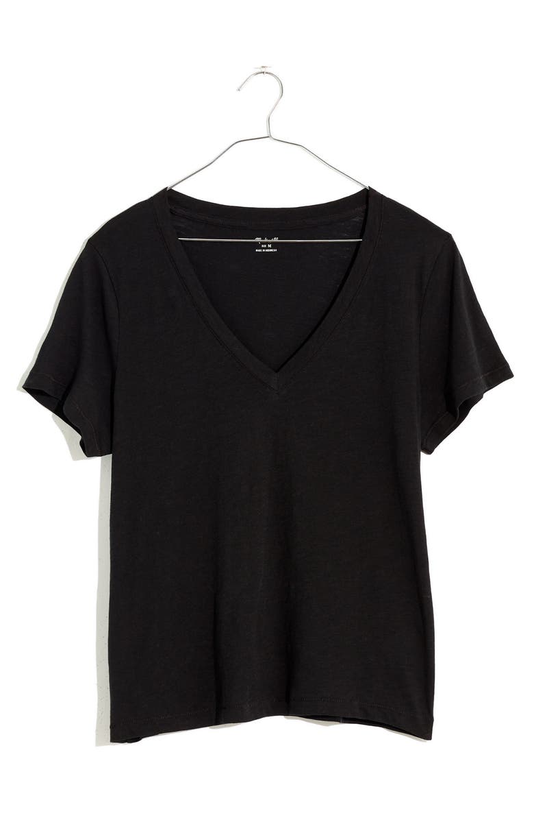 Madewell Whisper Cotton V-Neck T-Shirt, Alternate, color,